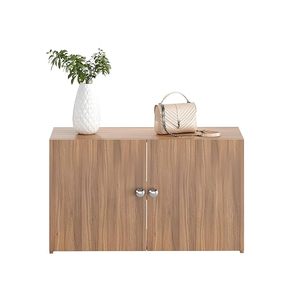 Zapatero de madera para el hogar, organizador de almacenamiento, armario para zapatos, soporte para calzado, 2 estantes, con capacidad para hasta 16 pares - Product Image 3