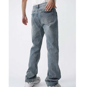 Pantalones Vaqueros de Invierno para Hombre, Corte Regular, Transpirables, Cintura Elástica, Diseño de Parches, Frente Plano, 100% Algodón, Personalizables - Product Image 5