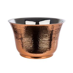 Seau à glace classique en métal finition argentée, idéal pour le refroidissement du champagne et du vin, décoration de table et mise en scène d'événements de luxe, provenance Inde - Product Image 2