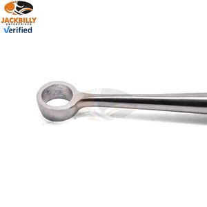 เครื่องมือขูดหูสแตนเลสสตีลแบบมืออาชีพ JACKBILLY ขนาด 6 มม. รุ่น Fox Dermal Curettes แบบปลายตรงคม สำหรับหูและจมูก - Product Image 4