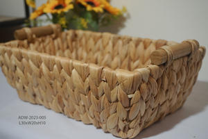 Bandeja de almacenamiento de algodón hecha a mano, mango de oreja, respetuoso con el medio ambiente, sostenible, multifuncional, forma rectangular, Vietnam - Product Image 4