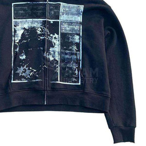 Sudadera con Capucha y Cremallera con Serigrafía, Logotipo Personalizado, Diseño Elegante, Tela Cómoda para Uso Diario - Product Image 2