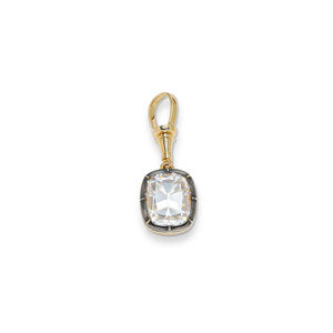 custom 5ct elongated cushion omc moissanite pendant 925 <b>silver</b> women moissanite pendant vintage old mine cut <b>choker</b> Pendants - Product Image 5