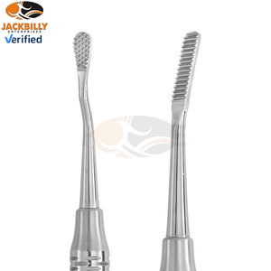 เครื่องมือผ่าตัดแบบใช้มือทำจากเหล็กกล้าไร้สนิมคุณภาพพรีเมียม ดีไซน์แบบมิลเลอร์ ตัดกลับด้านได้ ขนาดใหญ่และเล็ก  สำหรับขูดกระดูกทางทันตกรรม - Product Image 6