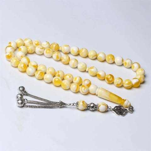 Tasbih islamique rond en résine fait main, perles de prière musulmanes, chapelet Dhikr Tasbeeh avec finition élégante, Ramadan, Eid, religieux - Product Image 4