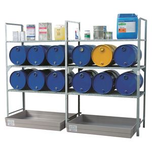Scaffale per fusti 540 elemento base con vasca di raccolta GFK 150 - Product Image 3