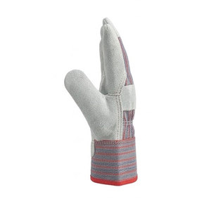 Gants de travail robustes en cuir de vachette pleine fleur, résistants à la chaleur et à l'abrasion, avec bande dorsale en tissu coton, pour travaux industriels - Product Image 2