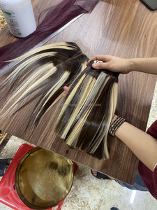 Paquetes rectos de hueso de cabello humano vietnamita 100% Color de piano con cierre, Super doble frontal - Product Image 5