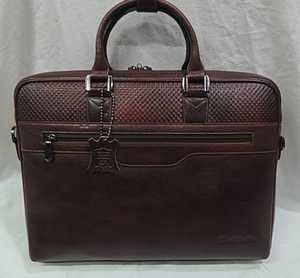High Quality Full Grain Leather Laptop Bag 15 Inch Laptop <b>Briefcase</b> with Combination Lock Anti-Theft for Business - Product Image 3