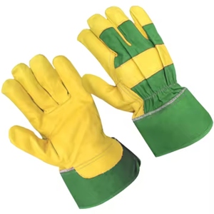 Gants de travail en cuir de chèvre de qualité supérieure, résistants à l'abrasion, protection personnelle des mains - Product Image 6