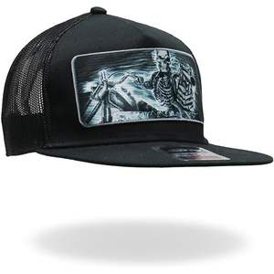 หมวกแก๊ปทรงทรัคเกอร์หนังปรับได้ ปี 2025 ขนาดเดียว พิมพ์ลาย 'MPAHXX' ด้านหน้า ปักลาย 'Hats' - Product Image 3