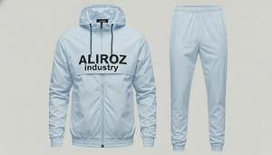 ALIROZ INDUSTRY Survêtement coupe-vent solide respirant personnalisé pour le sport, service OEM - Product Image 2
