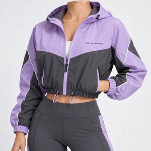 OEM Wholesale <b>Women</b> <b>Windbreaker</b> Jacket Comfortable Custom Top Trending Fabric Quilted and Breathable - Product Image 5