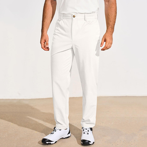 Servicio OEM, Pantalones de Golf Casuales de Lona Ligera, Corte Recto, Cintura Media, Estilo Moderno, para Hombre, Ajuste Casual, Elásticos - Product Image 3