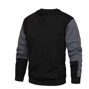 Sudadera TIAGO SPORTS para Hombre, Cuello Redondo, Bloques de Color, Manga Larga, Beige Gris Oscuro, Sudaderas con y sin Capucha para Hombre - Product Image 4