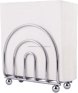 Servilletero de Metal de estilo moderno de lujo, mesa decorativa de tejido de madera chapada en oro, logotipo personalizado, venta al por mayor, uso doméstico en Hotel, hierro - Product Image 4