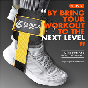 เข็มขัดยกน้ำหนักแบบนีโอพรีนบุฟองน้ำสำหรับทุกเพศ พร้อมสายรัดข้อเท้า โลโก้สั่งทำได้ ป้องกันอย่างมืออาชีพ ระบายอากาศได้ดี ปรับขนาดได้ เหมาะสำหรับออกกำลังกายหลายประเภท - Product Image 4