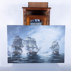 Impression sur toile de la bataille de Flamborough Head, peinture historique de bataille navale, art mural nautique, maritime, 89,15Lx3,3Wx59,7H cm - Product Image 5