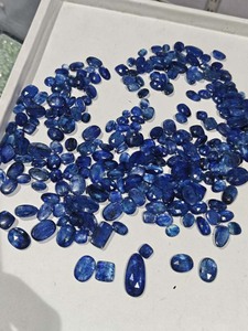 Handmade Blue <b>Lapis</b> <b>Lazuli</b> Faceted Oval Gemstones Natural Loose Stones Jewelry Making Supplies Wholesale - Product Image 4