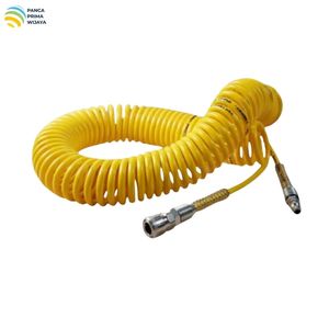 Tuyau d'air en PU de 9 m avec raccord rapide |   Tuyau flexible pour compresseur pneumatique spiralé, conduite d'air flexible 120 PSI pour usage industriel - Product Image 3