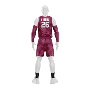 Ensemble d'uniformes de basketball personnalisés 2026 avec logo sur mesure, design col en V, couleurs d'équipe, fabricant OEM ODM - Product Image 5