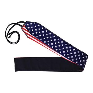Bandeau ajustable personnalisé en coton à motifs pour le fitness et l'exercice, unisexe, en polyester respirant, fermeture à enfiler - Product Image 6