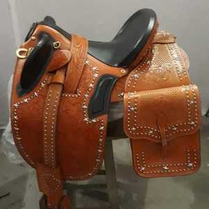 Silla de Montar Australiana de Cuero Premium |   Silla de montar occidental hecha a mano para equitación |   Silla de Montar Ecuestre de Cuero Genuino para Montar a Caballo - Product Image 3