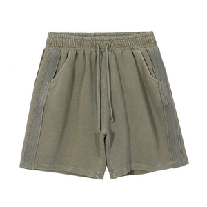 ARTIZ INTERNATIONAL Custom Men's Mid Rise Relaxed Fit Waterproof <b>Plaid</b> Pattern Polyester/Cotton Canvas Drawstring Closure <b>Shorts</b> - Product Image 3