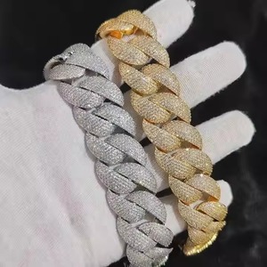 Nueva Cadena Cubana de Lujo Estilo Miami, Totalmente Adornada con Diamantes D VVS, con Certificado de Autenticidad, Collares de Moda con Moissanita - Product Image 3