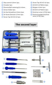 Juego de Instrumentos para Placa de Bloqueo de Extremidades Superiores, Instrumentos Quirúrgicos Ortopédicos Manuales de Acero Inoxidable de Dentavex - Product Image 3