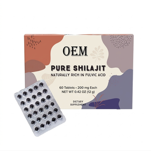 OEM Pure Himalayan Shilajit Dry Drops Natural Shilajit 60 <b>Tablets</b> for Energy & Immune Support for Men & Women at <b>Cheap</b> Price - Product Image 1