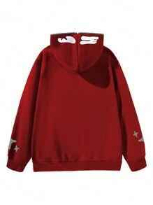 Sweat à capuche tendance avec fermeture éclair intégrale, devant respirant type masque, poignets côtelés et intérieur en polaire doux pour une chaleur optimale. - Product Image 3