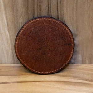 Genuine Leather <b>Coaster</b> Mat Round for Hotel Restaurant Tea Coffee <b>Drink</b> Mat Wholesale Manufacturer Factory - Product Image 1