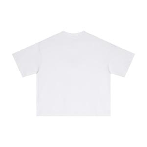 เสื้อยืดคอตตอน 100% ทรงบ็อกซี่ คุณภาพพรีเมียมสำหรับผู้ชาย คอริบ โอเวอร์ไซส์ สตรีทแวร์ หนานุ่ม ทรงหลวมไหล่ตก สไตล์วินเทจ ลุคซักย้อนยุค - Product Image 1