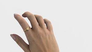 Personalized 18K Gold Plated <b>Initial</b> Letter S <b>Ring</b> Round Diamond Minimalist Dainty Stackable <b>Ring</b> Fine Jewelry Gift for Women - Product Image 6