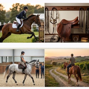 Silla de montar de cuero de alta demanda para entrenamiento de caballos, equitación competitiva y actividades diarias en el establo, disponible a un precio razonable. - Product Image 4