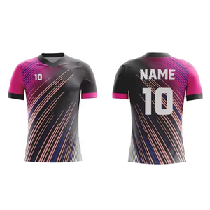 Maillots de football en polyester de qualité supérieure, best-sellers, vente en gros directe d'usine, impression de logo personnalisée, coupe et couture parfaites, sublimation - Product Image 2
