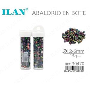 Perline con Lettere Multicolore in Barattolo 6x6mm 15g per Gioielleria - Product Image 3