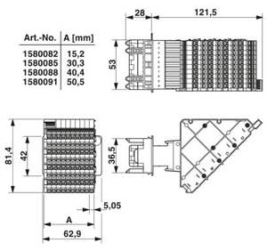 HC-KA-D 40-BU-TWIN-2,5-10-S-R - Adaptador de terminal 1580091 - Product Image 2