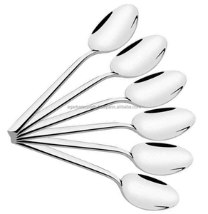 Lot de 12 cuillères en acier inoxydable à prix abordable, finition miroir moderne et luxueuse, pour restaurant et fête, compatibles lave-vaisselle - Product Image 3