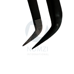 NOMZI INTERNATIONAL Dernières pinces à épiler antistatiques en acier inoxydable de 13 cm avec pointe en fibre à 90 degrés et logo personnalisé, en promotion - Product Image 2