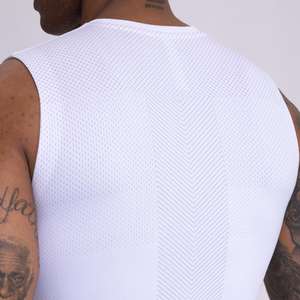 Camisetas sin mangas de poliéster para hombre, para entrenamiento de verano, culturismo, gimnasio, que absorben la humedad, ligeras, para fitness activo - Product Image 6