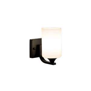 American Moder Style Indoor LED Wall Mount <b>Lamp</b> <b>Black</b> Matte White Glass Shade Farmhouse Bedroom <b>Bedside</b> Wall <b>Lamps</b> Wall Sconces - Product Image 1