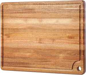 Tabla de Cortar Redonda de Madera Moderna de Primera Calidad, Ecológica, Sostenible, Apta para Lavavajillas, Diseño Premium para el Hogar - Product Image 1