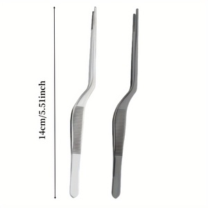 Pince chirurgicale premium pour l'élimination du cérumen, 14 cm/5,51 pouces, à pointe courbée pour une hygiène sécurisée du conduit auditif - Product Image 1