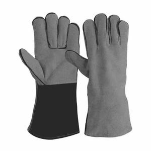 Guantes de Soldadura de Cuero Vacuno de Primera Calidad, Resistentes al Fuego, para Trabajo Pesado, Bomberos, Parrilla y Barbacoa - Product Image 6