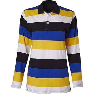 Camiseta de Rugby de Manga Larga para Hombre, 100% Algodón, con Logotipo Personalizado Estampado en la Parte Delantera, Estilo Oversize - Product Image 4