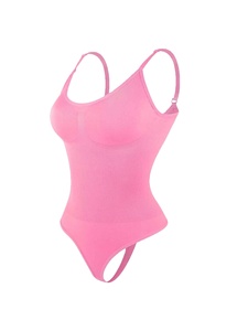 Nouveau Body Sculptant Femme Sans Couture, Effet Ventre Plat et Rehaussement des Hanches, en Tissu Respirant, avec Bretelles Triangulaires Élastiques - Product Image 3