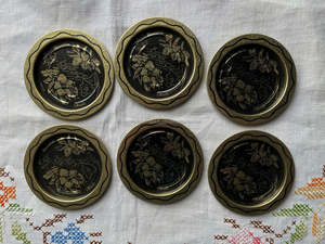 Customized Shape Metal <b>Coasters</b> in Solid Iron With Finest Quality Finished Set of 2 Pcs Perfect for Elegant <b>Table</b> Settings - Product Image 2
