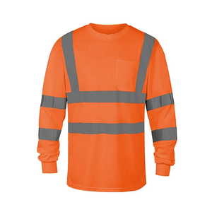 Camisetas de Trabajo Fluorescentes Amarillas de Alta Calidad NESTA SPORTS, Precio de Fábrica, Ropa Reflectante Transpirable de Manga Larga para Trabajadores - Product Image 1